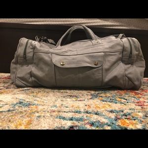 Genuine leather duffel bag
